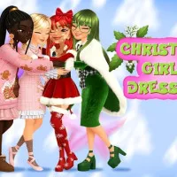 Christmas Girls Dress Up