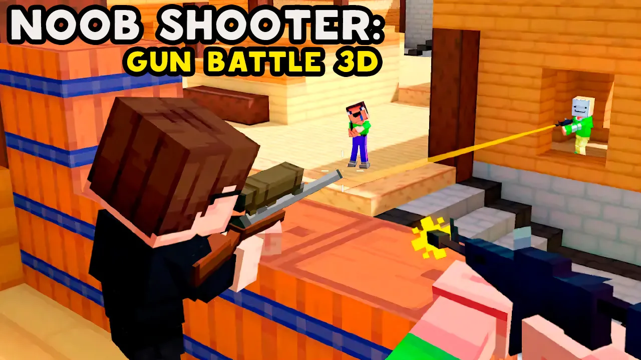 PLay Noob Shooter: Gun Battle 3D now!